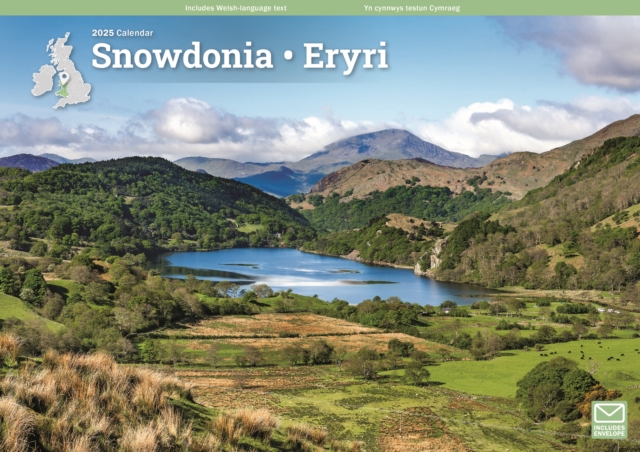 Snowdonia A4 Calendar 2025, Paperback Book