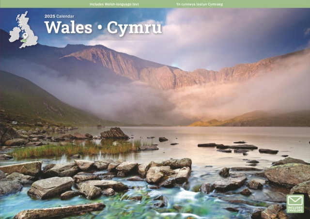 Wales A4 Calendar 2025, Paperback Book