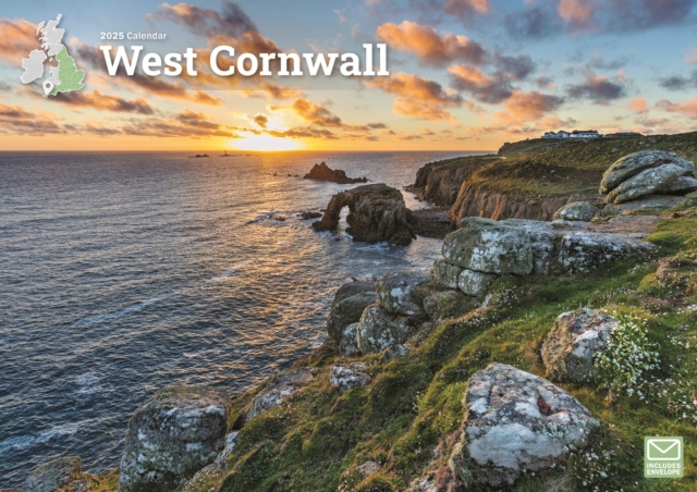 West Cornwall A4 Calendar 2025, Paperback Book
