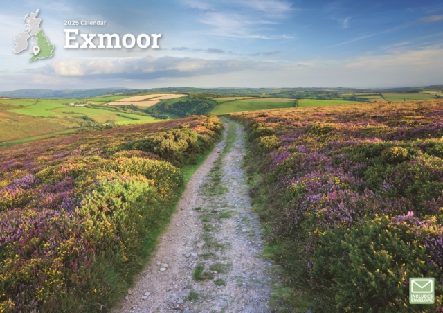 Exmoor A4 Calendar 2025, Paperback Book