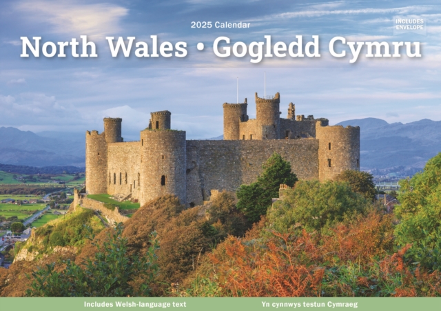 North Wales A5 Calendar 2025, Paperback Book