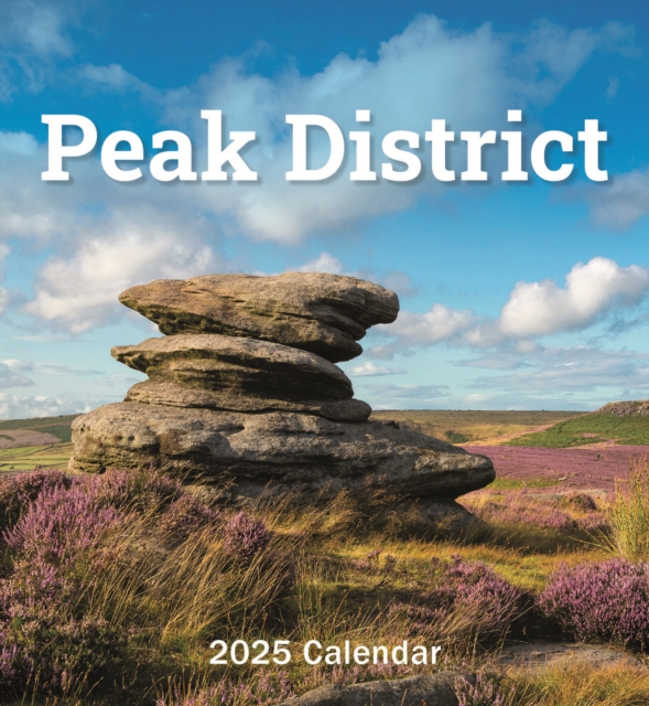 Peak District Mini Easel Desk Calendar 2025, Paperback Book