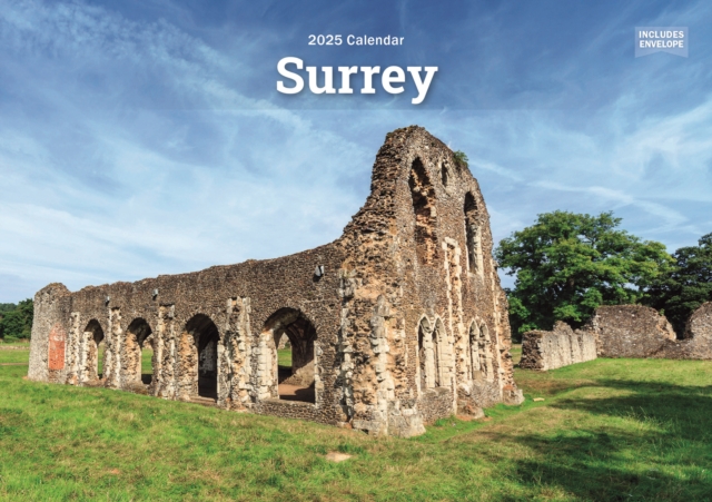 Surrey A5 Calendar 2025, Paperback Book