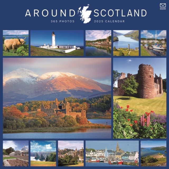 Around Scotland Square Wall Calendar 2025, Paperback Book