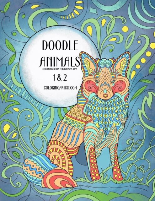 Doodle Animals Coloring Book for Grown-Ups 1 & 2, Paperback / softback Book