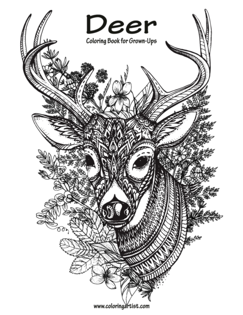 Deer Coloring Book for Grown-Ups 1, Paperback / softback Book