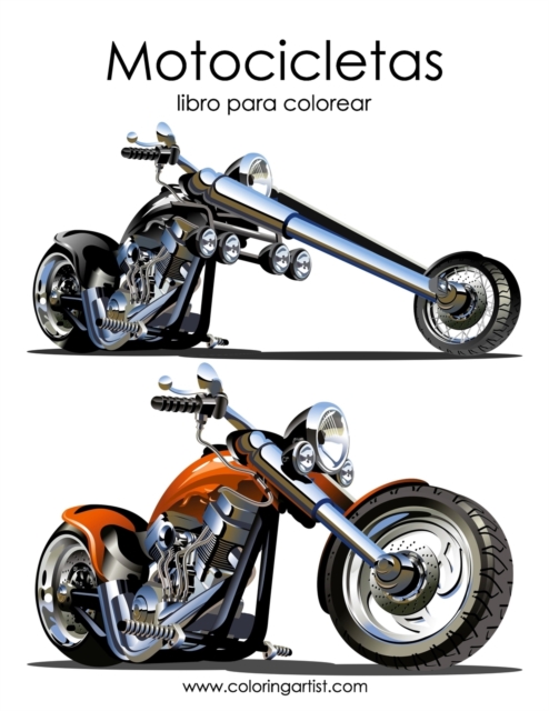 Motocicletas libro para colorear 1, Paperback / softback Book