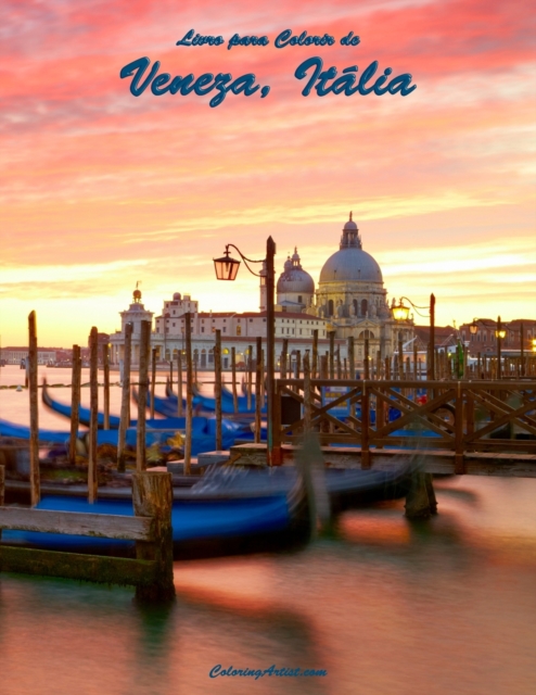Livro para Colorir de Veneza, Italia 1, Paperback / softback Book