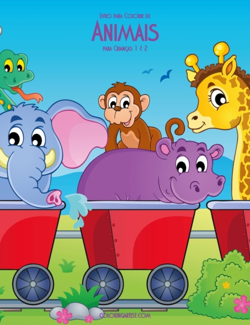 Livro para Colorir de Animais para Criancas 1 & 2, Paperback / softback Book