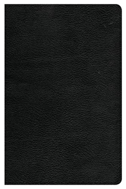 CSB Large Print Personal Size Reference Bible, Black Genuine Leather, Indexed, Leather / fine binding Book