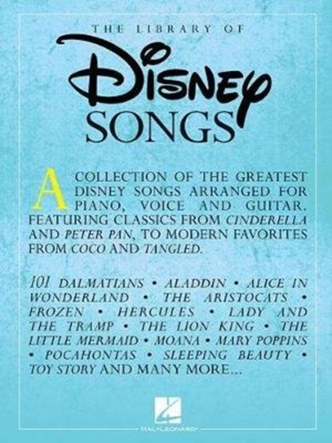 The Library of Disney Songs : Over 50 of the Greatest Disney Songs, Book Book