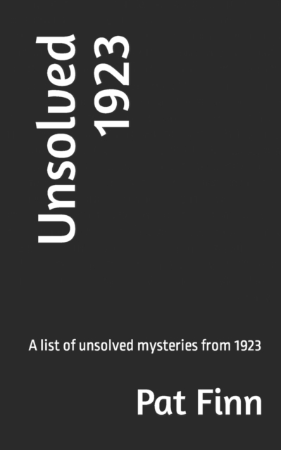 Unsolved 1923, Paperback / softback Book