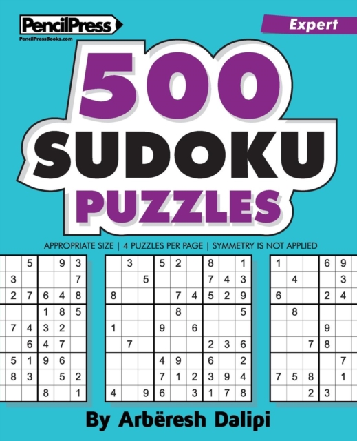 500 Sudoku Puzzles : Big Book of 500 Expert Sudoku Puzzles, Paperback / softback Book