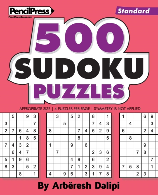 500 Sudoku Puzzles : Big Book of 500 Standard Sudoku Puzzles, Paperback / softback Book