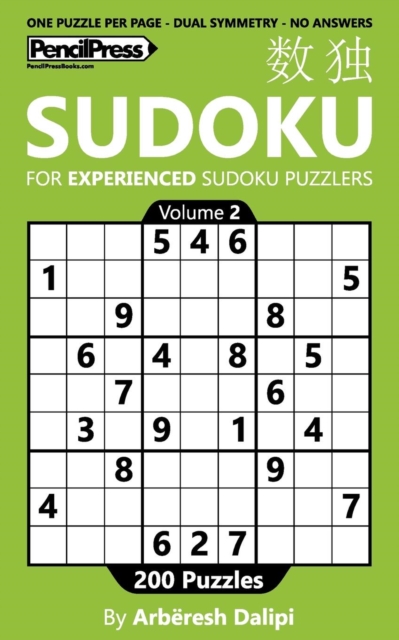 Sudoku Book for Experienced Puzzlers : 200 Puzzles (Volume 2), Paperback / softback Book