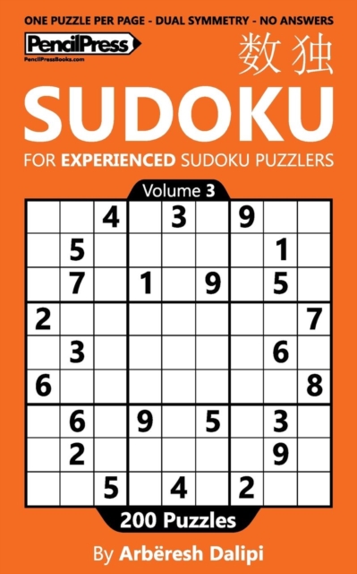 Sudoku Book for Experienced Puzzlers : 200 Puzzles (Volume 3), Paperback / softback Book