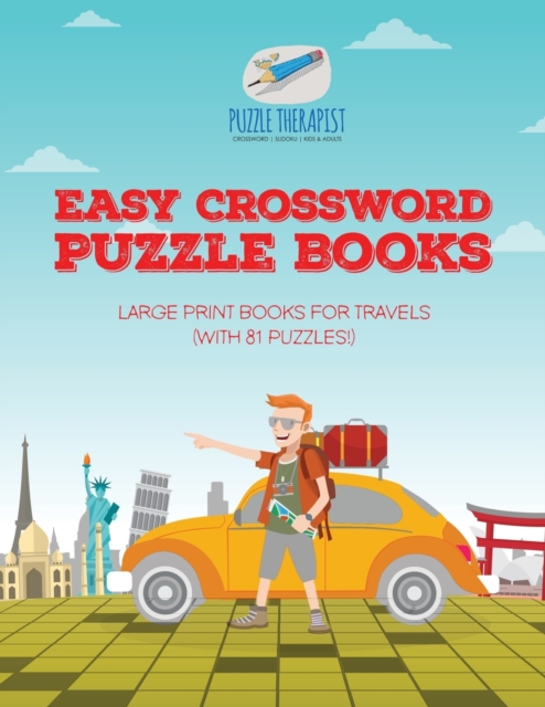 Easy Crossword Puzzle Books Large Print Books for Travels (with 81 puzzles!), Paperback / softback Book