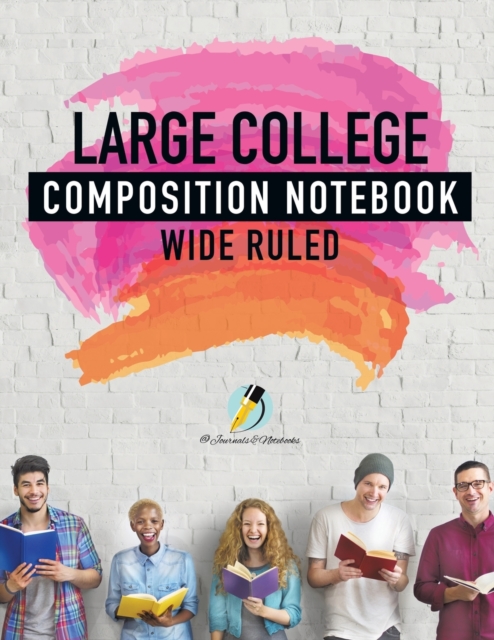 Large College Composition Notebook Wide Ruled, Paperback / softback Book