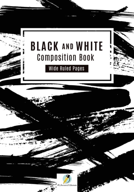 Black and White Composition Book Wide Ruled Pages, Paperback / softback Book