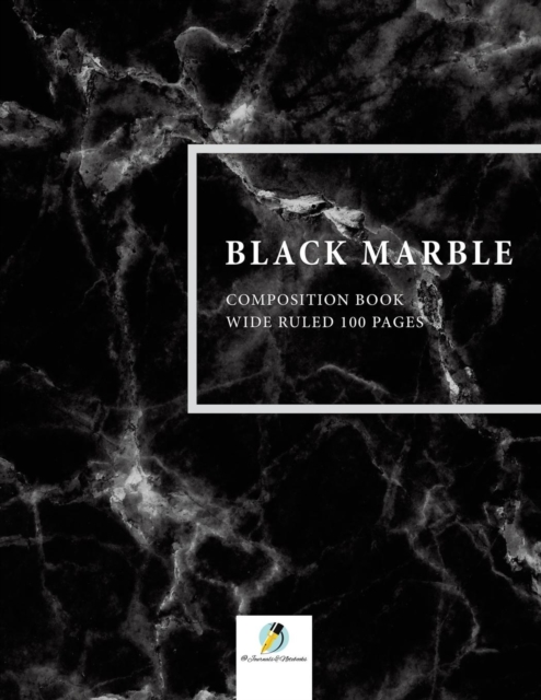 Black Marble Composition Book Wide Ruled 100 Pages, Paperback / softback Book