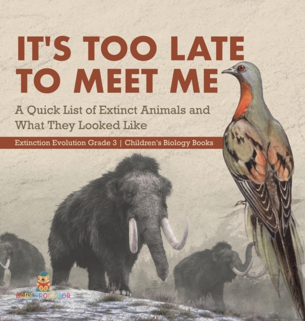 It's Too Late to Meet Me : A Quick List of Extinct Animals and What They Looked Like Extinction Evolution Grade 3 Children's Biology Books, Hardback Book