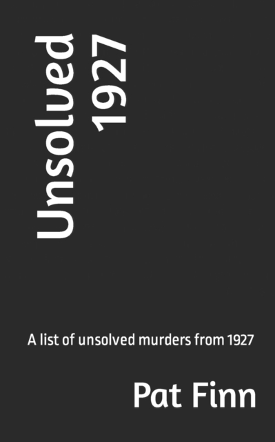 Unsolved 1927, Paperback / softback Book
