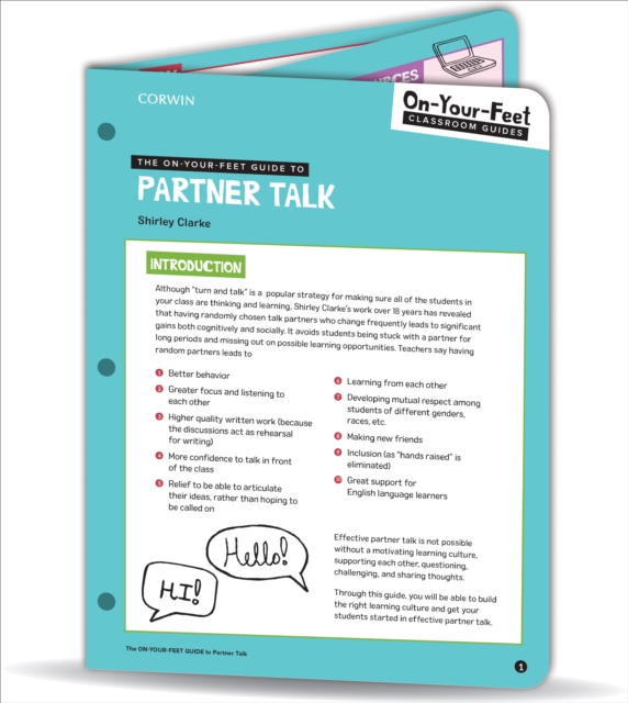 The On-Your-Feet Guide to Partner Talk, Loose-leaf Book