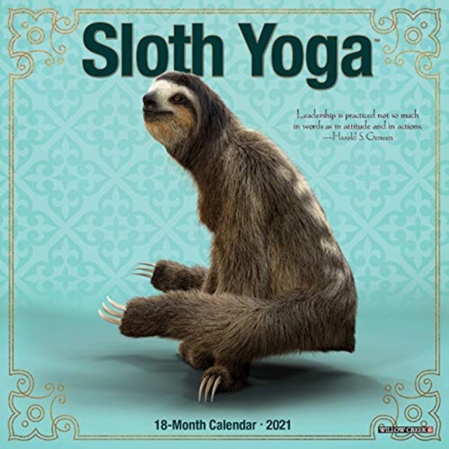 Sloth Yoga 2021 Mini Wall Calendar, Calendar Book