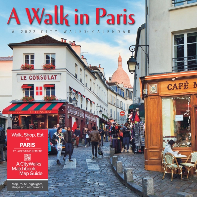 A Walk in Paris 2022 Wall Calendar, Calendar Book