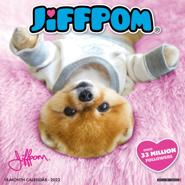 Jiffpom (Jiff the Pomeranian) 2022 Wall Calendar, Calendar Book