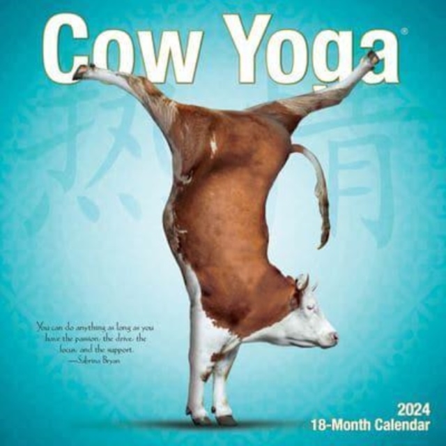 Cow Yoga 2024 7 X 7 Mini Wall Calendar, Calendar Book