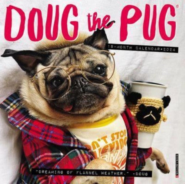 Doug the Pug 2024 7 X 7 Mini Wall Calendar, Calendar Book