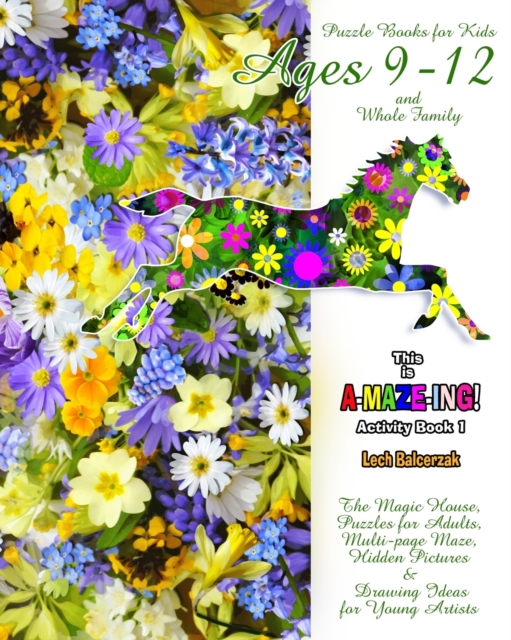 Puzzle Books for Kids Ages 9-12 and Whole Family. Activity Book 1. The Magic House, Puzzles for Adults, Multi-page Maze, Hidden Pictures & Drawing Ideas for Young Artists., Paperback / softback Book