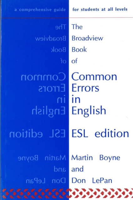 The Broadview Book of Common Errors in English  ESL Edition, Paperback / softback Book