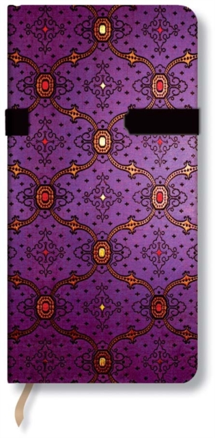 French Ornate Violet Slim, Diary Book