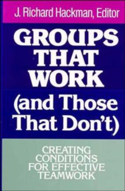 Groups That Work (and Those That Don't) : Creating Conditions for Effective Teamwork, Hardback Book