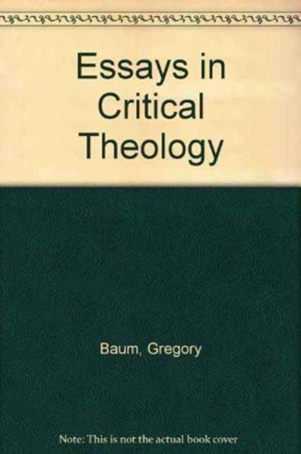 Essays in Critical Theology, Paperback / softback Book