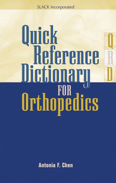 Quick Reference Dictionary for Orthopedics, Paperback / softback Book
