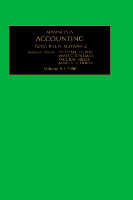 Advances in Accounting : v. 8, Hardback Book