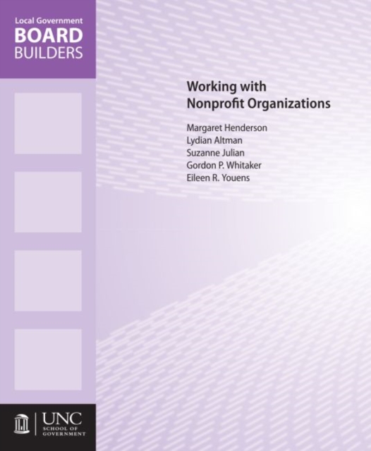 Working with Nonprofit Organizations, Paperback / softback Book