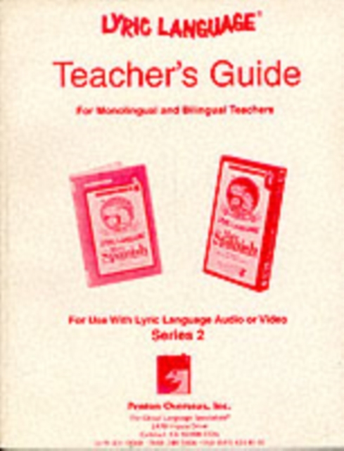Lyric Language : Teachers Guide No. 2, Digital Book