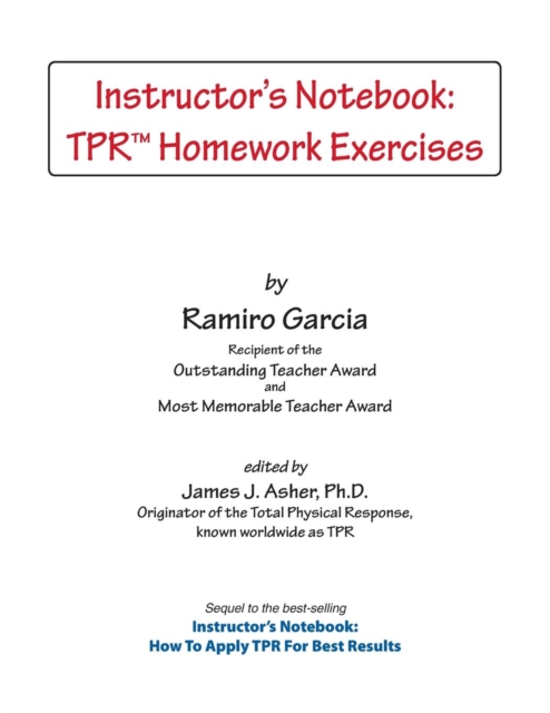 Instructor's Notebook : Tpr Homework Exercises, Paperback / softback Book