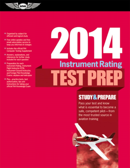 Instrument Rating Test Prep 2014 (PDF eBook) : Study & Prepare for the Instrument Rating, Instrument Flight Instructor (CFII), Instrument Ground Instructor, and Foreign Pilot: Airplane and Helicopter, PDF eBook