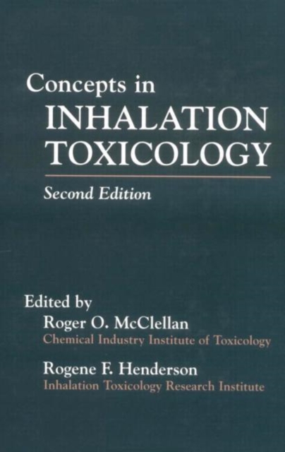 Concepts In Inhalation Toxicology, Hardback Book