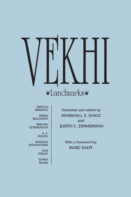 Vekhi : Landmarks, Paperback / softback Book