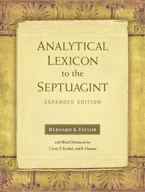 Analytical Lexicon to the Septuagint, Hardback Book