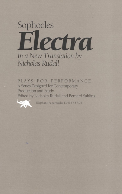 Electra, Hardback Book