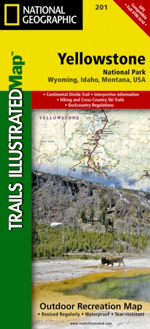 Yellowstone National Park : Trails Illustrated National Parks, Sheet map, folded Book