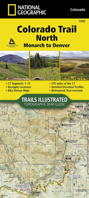 Colorado Trail North, Monarch To Denver, Sheet map, folded Book