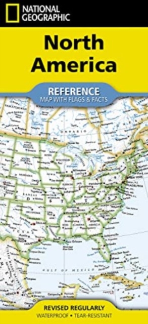 National Geographic North America Map (Folded with Flags and Facts), Other cartographic Book